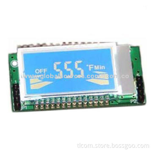 Segment Alphanumeric LCD Modules, FSTN LCD Manufacturer, Full Viewing Area, Black and White Display